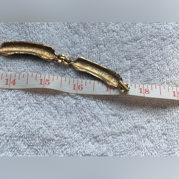 Sarah Coventry Black Enamel Gold Box Chain Choker Necklace - Picture 5 of 8